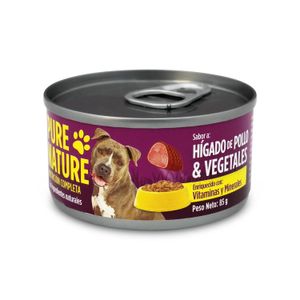 Enlatado P/Perro Higado/Poll 85G Pure Nat - PURE NATURE