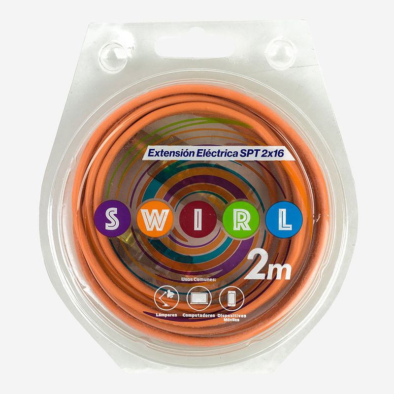 Extension-Spt-16-Swirl-Naranja-2Mt-Electrocabl
