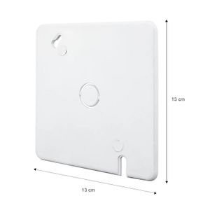 Tapa electrica cuadrada de PVC de 5" x 5" - ELECTROCABLES