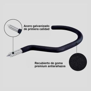 Gancho Grande P/Bicicleta Autorroscante Redond - CRAWFORD