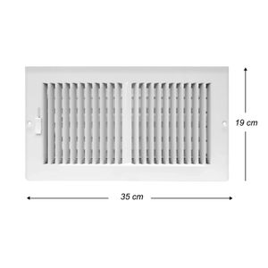 Rejilla Ventilacion 12"X6" Metal 2 Vias - ACCORD