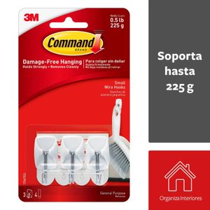 Gancho Pequeno Punta Metalica 3Pz Comman - COMMAND