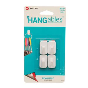 Ganchos Removibles Velcro Blanco 4 Pz - VELCRO