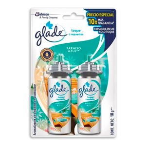 Glade Toque Paraiso Azul Repuesto X 2 - GLADE