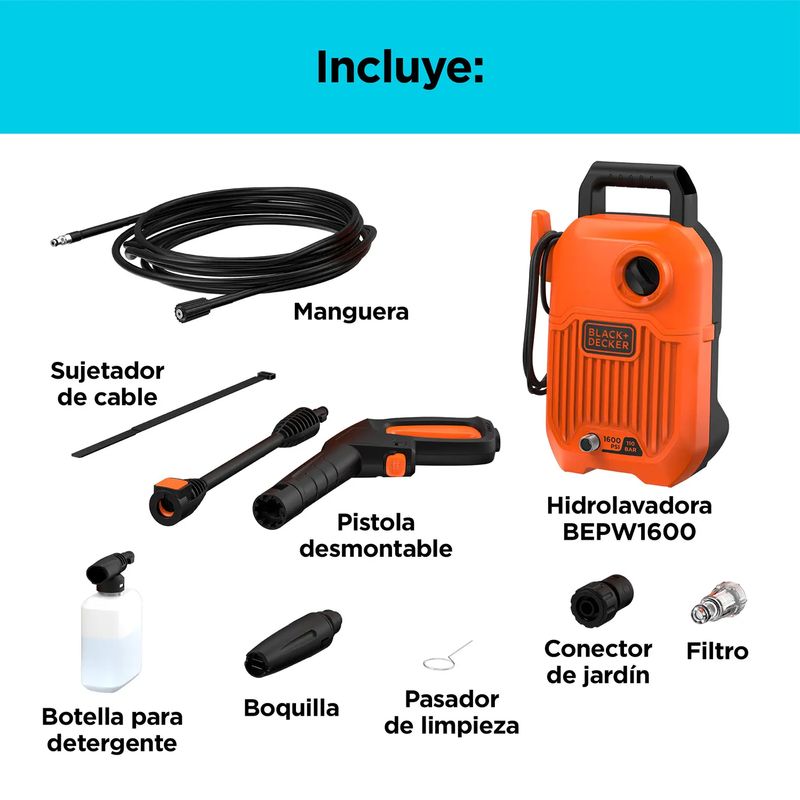 Hidrolav-Black-Decker-1300W-1600Psi