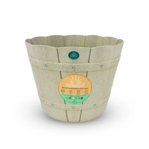 Maceta Redonda 14,2Plg Crema - TERRAGAVE