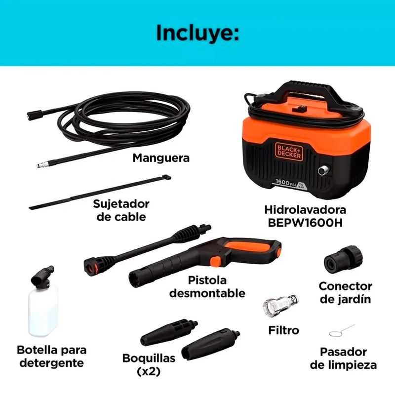 Hidrolav-Black-Decker-1300W-1600Psi