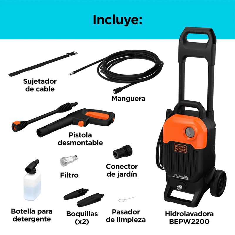 Hidrolav-Black-Decker-1800W-2175Psi