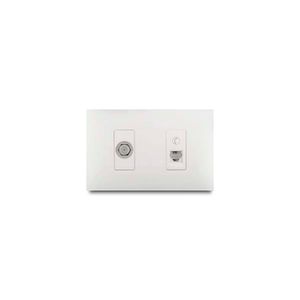 Jack Mixto Telef Rj14 + Coaxial Vive Bl - VETO