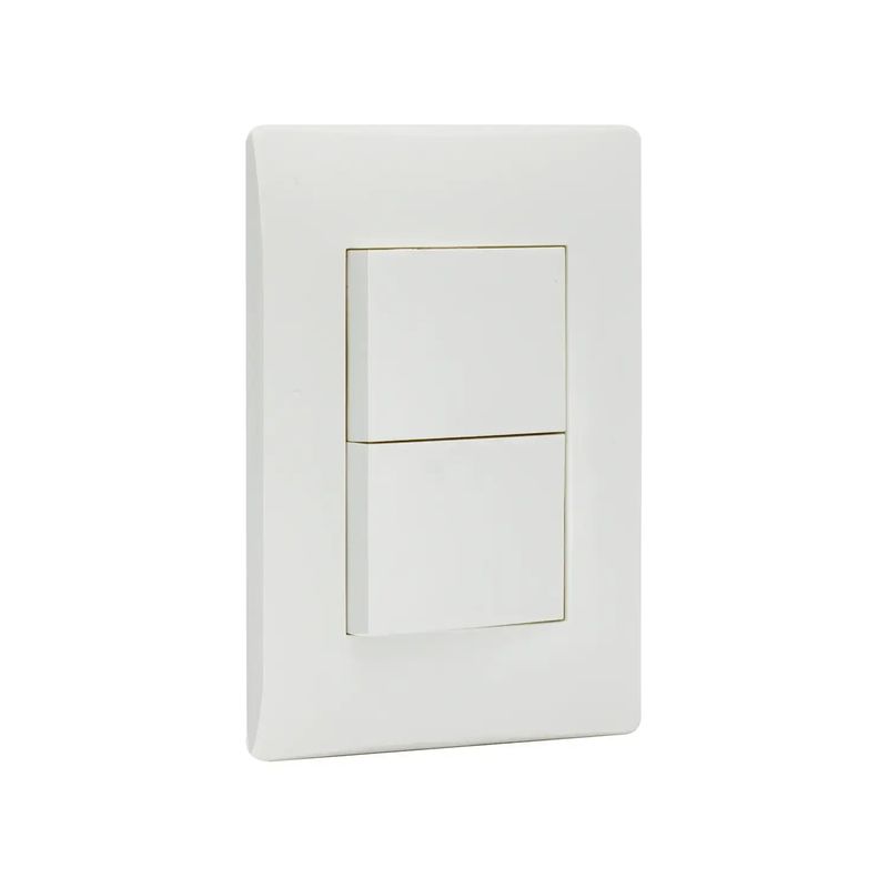 INTERRUPTOR DOBLE BLANCO LEVITON