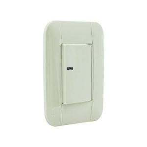 Interruptor Simple Balancin Ancho Ivory Plata - VETO