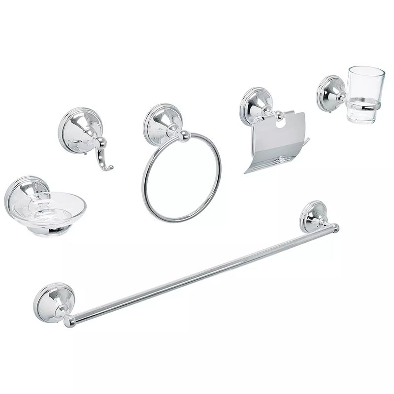 Jgo-Acc-Banio-6Pcs-Cromo-Aqua-Foset