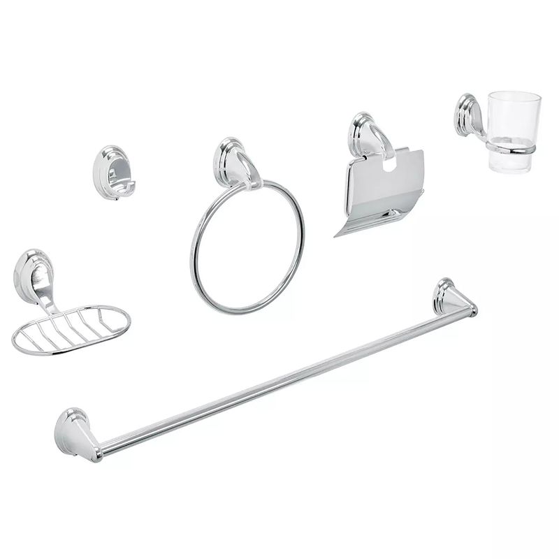 Jgo-Acc-Banio-6Pcs-Cromo-Aqua-Foset