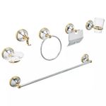 Jgo-Acc-Banio-6Pcs-Cromo-Oro-Aqua-Foset