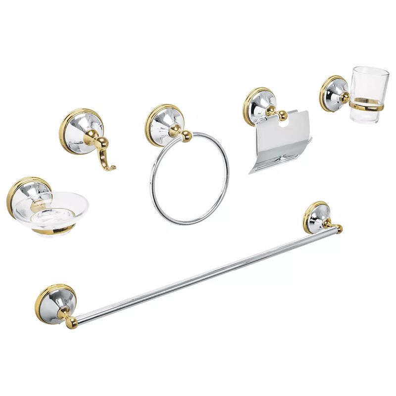 Jgo-Acc-Banio-6Pcs-Cromo-Oro-Aqua-Foset