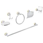 Jgo-Acc-Banio-6Pcs-Cromo-Oro-Aqua-Foset
