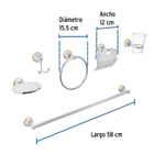Jgo-Acc-Banio-6Pcs-Cromo-Oro-Aqua-Foset