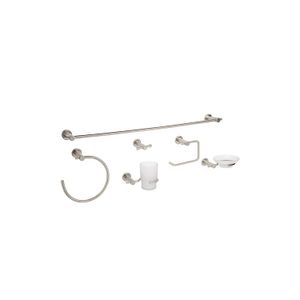 Juego de 6 accesorios para baño acabado satín - FOSET