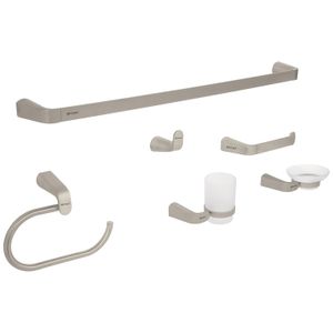 Juego de 6 accesorios para baño acabado satín - FOSET