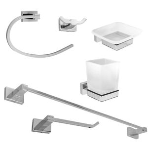 Jgo Acc Banio 6Pz Inox 86000 Kaiiy - KAIIY