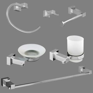 Jgo Acc Banio 6Pz Inox 91800 Kaiiy - KAIIY