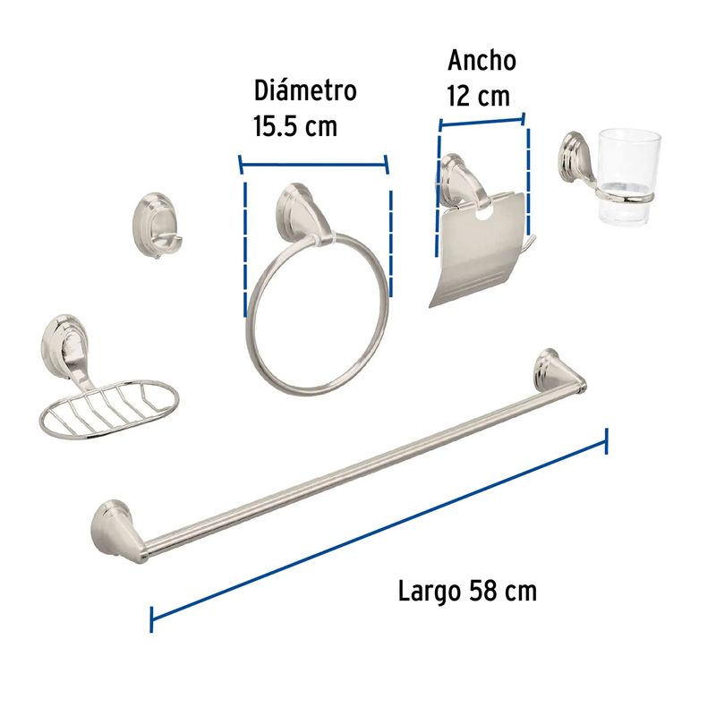 Jgo-Acc-Banio-6Pz-Sat-Aqua-Foset