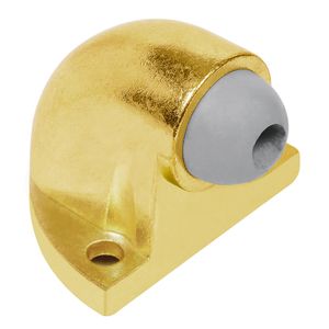 Tope tipo codo para puerta,acabado latón - HERMEX