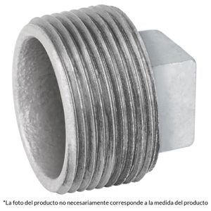 Tapón macho 3/4" de acero galvanizado - FOSET