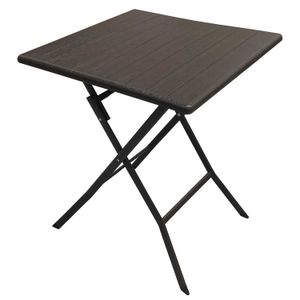 Mesa Cuadrada 62Cm Tipo Madera Abatible - BASIC LIVING