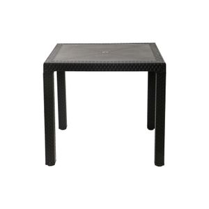Mesa Cuadrada Eterna 80X80 Wengue Rattanrimax - RIMAX