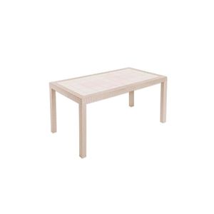 Mesa Ratan Rectangular Beige - PICA