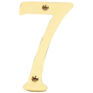 Número 7 de latón sólido 4" - HERMEX