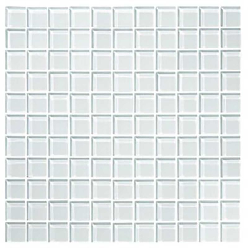 Mosaico de mosaico de cristal clásico de un solo color, color azul turquesa y papel pegado para piscina