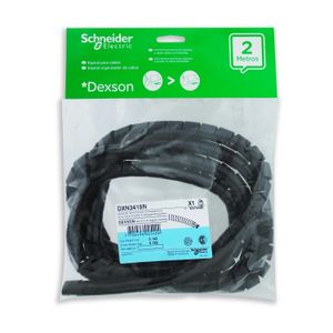 Organizador D/Cable Negro 19Mm 3/4 2Mt Dexson - SCHNEIDER