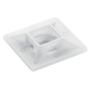 Bolsa con 10 bases autoadheribles de 3 x 3 cm para cinchos - VOLTECK