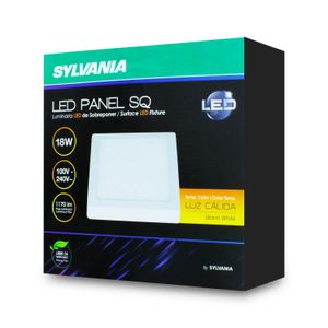Panel Cuadrado Sobrep 18W L/Calida Sylva - SYLVANIA