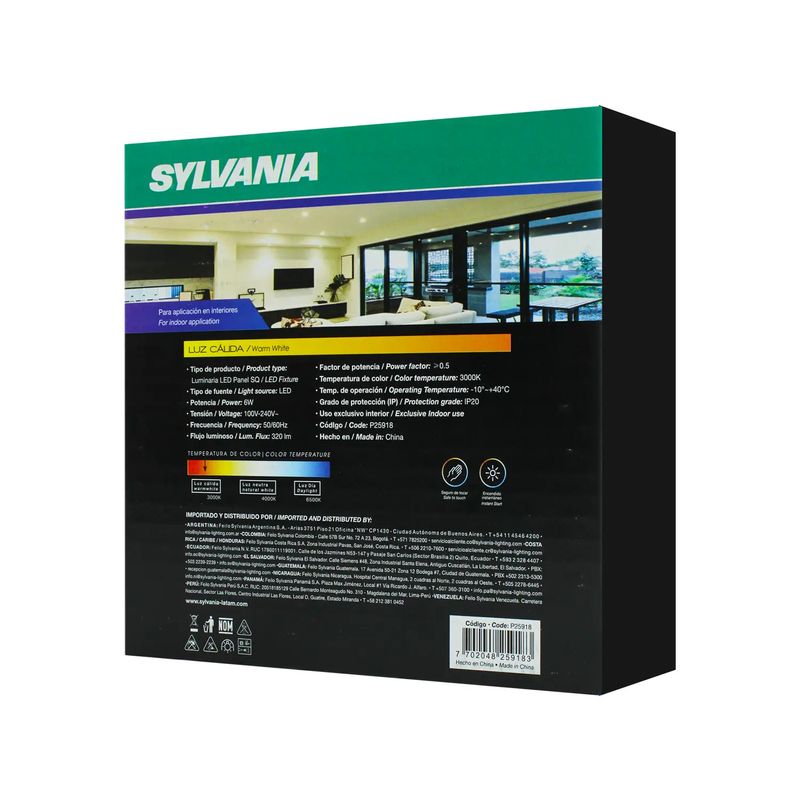 LED PANEL REDONDO  Sylvania Colombia