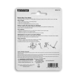 Resbalon Plast.Red. 7/8 Blanco C/Clavo 4U - PROSOURCE