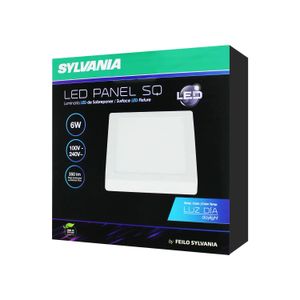 Panel Sobrep Led Cuad 6W 6.5K L/Blanca Sylvan - SYLVANIA