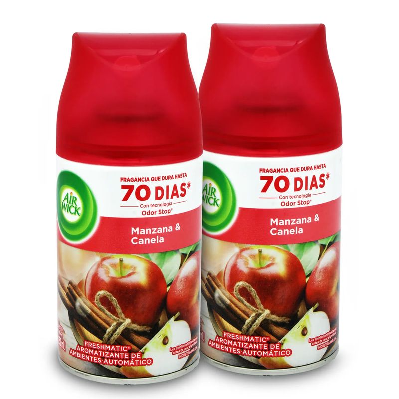Ambiental-de-REPUESTO-con-aroma-a-MANZANA-Y-CANELA-para-difusor-electrico-FRESHMATIC--pack-x-2---250-c-u