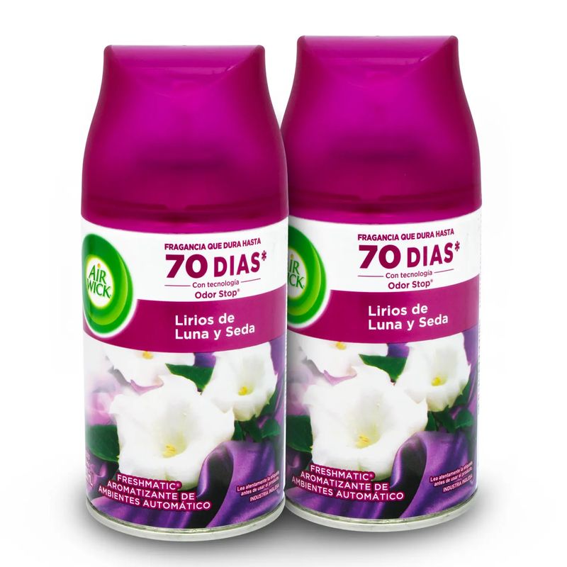 Ambiental-de-REPUESTO-con-aroma-a-LIRIOS-DE-LUNA-Y-SEDA-para-difusor-electrico-FRESHMATIC--pack-x-2---250-c-u
