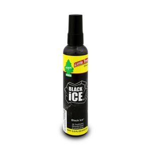 Ambiental aromatizante automotriz líquido tipo spray con aroma BLACK ICE para todo tipo de automóvil - LITTLE TREES