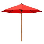 Parasol-D-Jardin-2.70Mts-Rojo