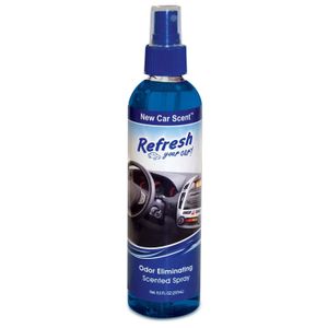 Ambiental automotriz en spray de 237 ml con aroma a auto nuevo - REFRESH