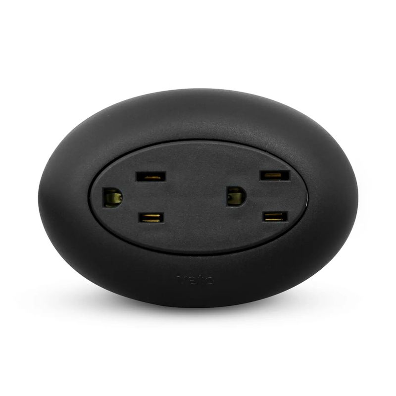 Tomacorriente-Doble-Amer-2P-E-Negro-Click