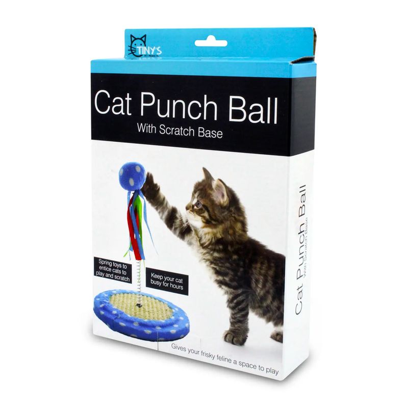 Juguete-para-gatos-con-base-rascadora-y-pelota-de-textura-suave-empotrada-a-un-resorte-de-22-cm