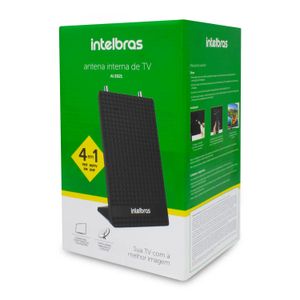 Antena de televisión 4 en 1 con receptores de imagen analógica en VHF, HDTV, UHF y FM. - INTELBRAS