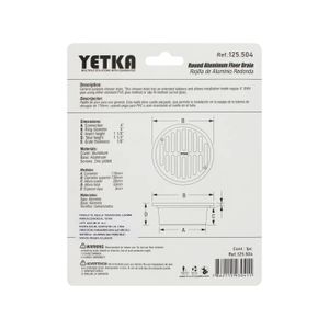 Rejilla Tradicional De 110Mm Yetka - YETKA