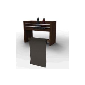 Repisa Toallero Atenas 30X40X20 Wengue - MUEBLE FACIL