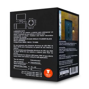 Aplique Ledvance Single Cilindro Black - LEDVANCE